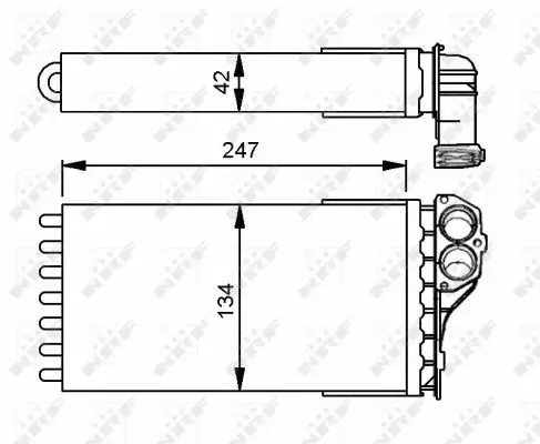 NRF 53557 - Wärmetauscher, Innenraumheizung - EASY FIT Sale