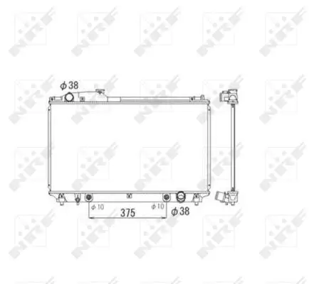 NRF 53584 - Kühler, Motorkühlung Günstig