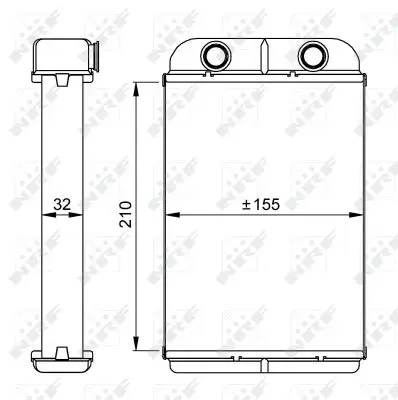 NRF 53611 - Wärmetauscher, Innenraumheizung Direktkauf