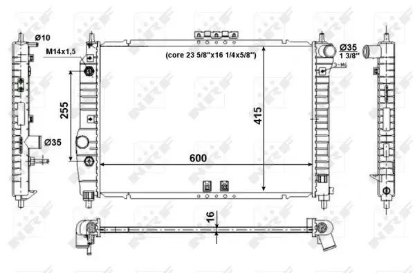 NRF 53639 - Kühler, Motorkühlung - EASY FIT Sichere Zahlung