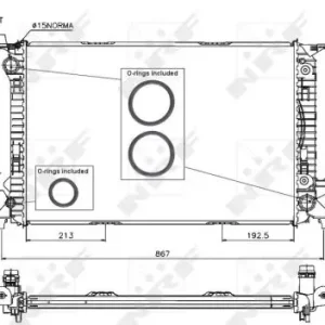 Garantierte Lieferung NRF 53719 - Kühler, Motorkühlung - EASY FIT