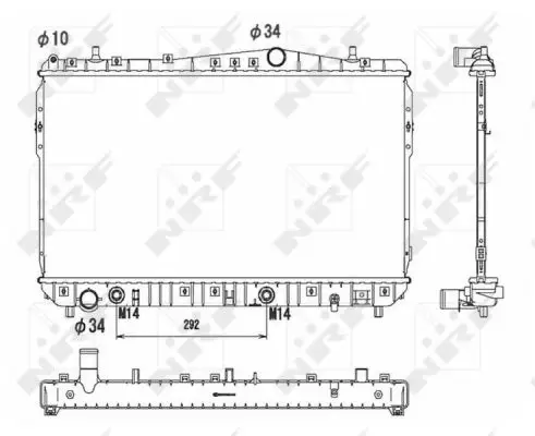 Top-Preis NRF 53732 - Kühler, Motorkühlung - EASY FIT