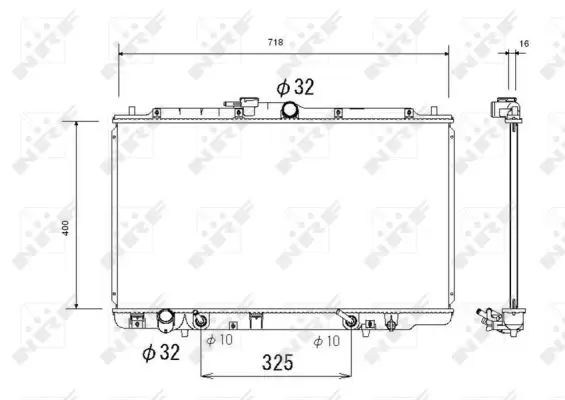 Sofort Bestellen NRF 53744 - Kühler, Motorkühlung
