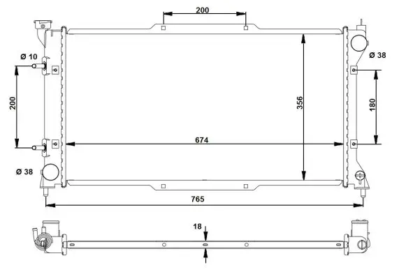 Günstig NRF 53783 - Kühler, Motorkühlung - EASY FIT