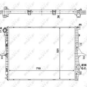 Versand Am Gleichen Tag NRF 53798 - Kühler, Motorkühlung
