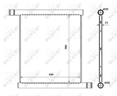 Knallerangebot NRF 53857 - Kühler, Motorkühlung