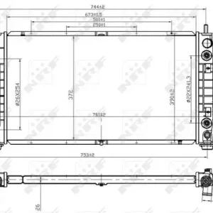 Ausverkauf NRF 53954 - Kühler, Motorkühlung - EASY FIT