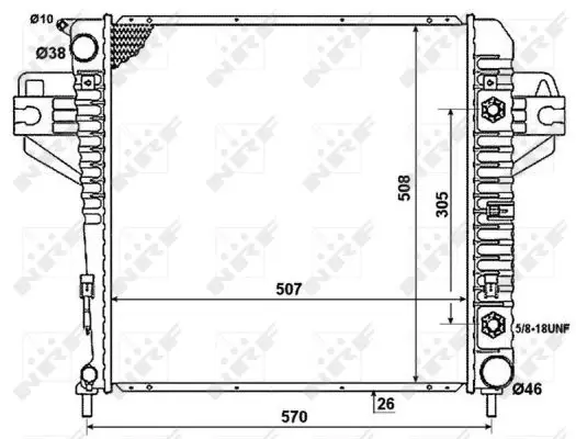 Sichere Zahlung NRF 53961 - Kühler, Motorkühlung
