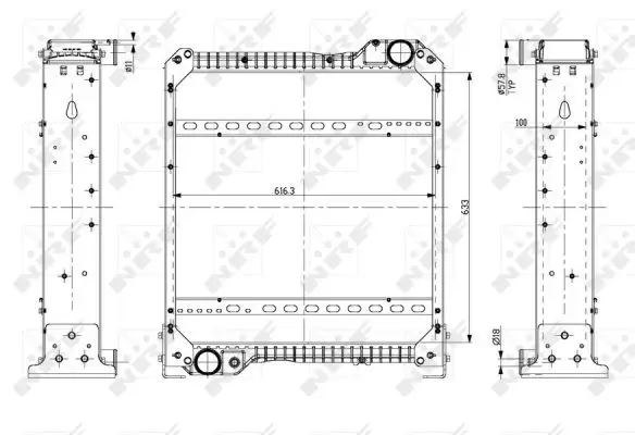 Top-Preis NRF 54076 - Kühler, Motorkühlung