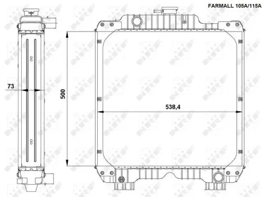 NRF 54090 - Kühler, Motorkühlung Zertifiziert