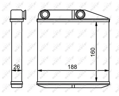 NRF 54213 - Wärmetauscher, Innenraumheizung - EASY FIT Nur Für Kurze Zeit