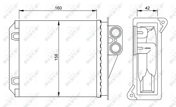 NRF 54236 - Wärmetauscher, Innenraumheizung Angebot