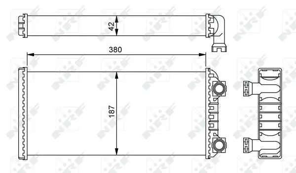 NRF 54244 - Wärmetauscher, Innenraumheizung - EASY FIT Sofort Bestellen