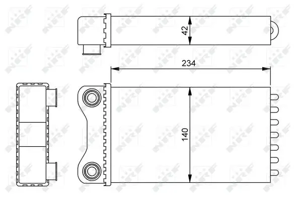 NRF 54252 - Wärmetauscher, Innenraumheizung Kracherpreis