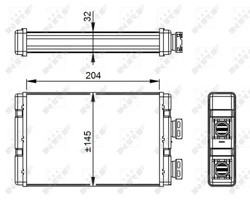 NRF 54295 - Wärmetauscher, Innenraumheizung Bestpreis