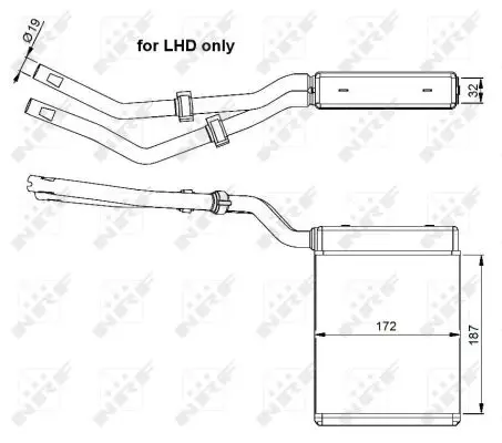 Jetzt Kaufen NRF 54303 - Wärmetauscher, Innenraumheizung - EASY FIT
