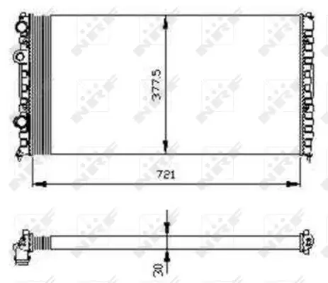 Sonderaktion NRF 54696 - Kühler, Motorkühlung