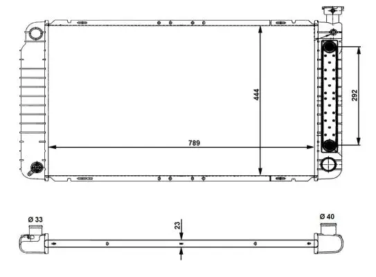 Neu NRF 56012 - Kühler, Motorkühlung - EASY FIT