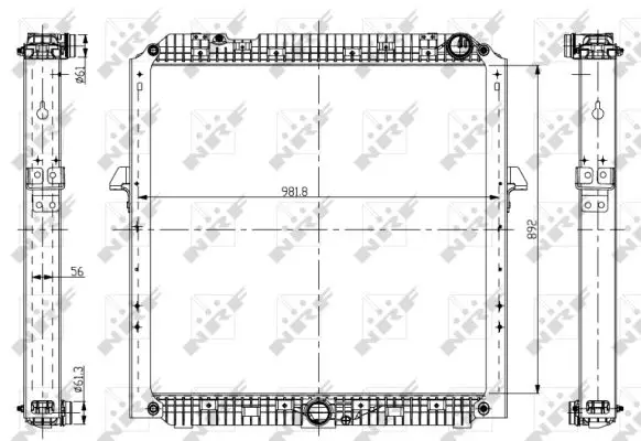 NRF 56067 - Kühler, Motorkühlung Knallerangebot