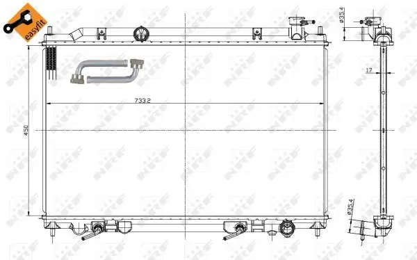 Sonderaktion NRF 56089 - Kühler, Motorkühlung - EASY FIT