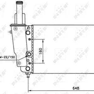 Zertifiziert NRF 58072 - Kühler, Motorkühlung