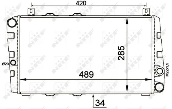 NRF 58250 - Kühler, Motorkühlung Sichere Zahlung
