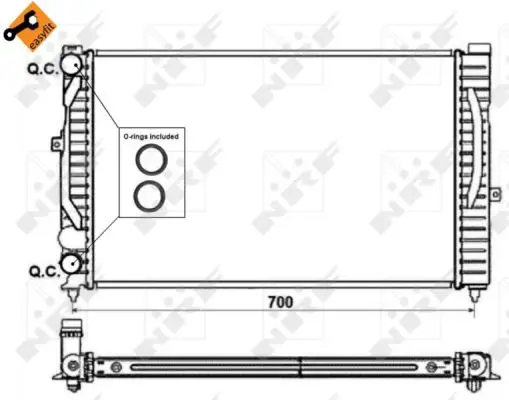 Neue Kollektion NRF 58259 - Kühler, Motorkühlung - EASY FIT