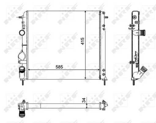 Sichere Zahlung NRF 58325 - Kühler, Motorkühlung