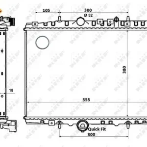 Ausverkauf NRF 58352 - Kühler, Motorkühlung - EASY FIT