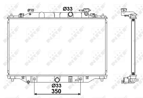 NRF 58417 - Kühler, Motorkühlung - EASY FIT Garantierte Lieferung