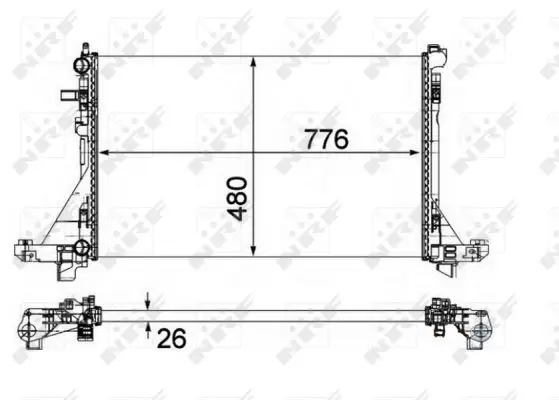 Top-Preis NRF 58482 - Kühler, Motorkühlung