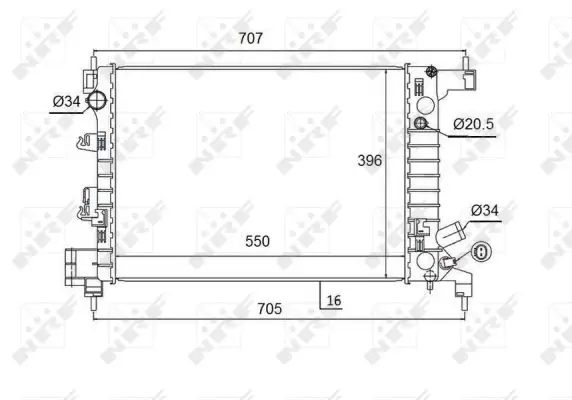 Neue Kollektion NRF 58504 - Kühler, Motorkühlung