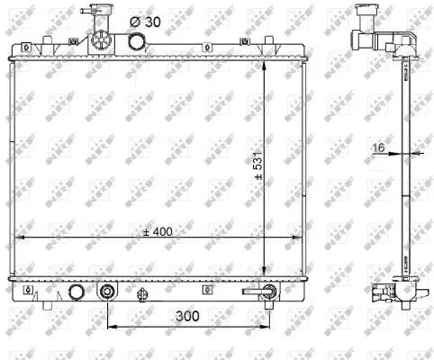 Letzte Chance NRF 59208 - Kühler, Motorkühlung