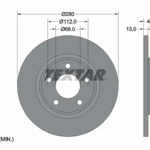TEXTAR 92071605 - Bremsscheibe - PRO+ Jetzt Kaufen