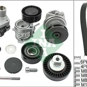 Schaeffler INA 529 0053 30 - Wasserpumpe + Keilrippenriemensatz Sale