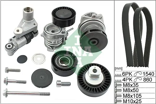 Schaeffler INA 529 0053 30 - Wasserpumpe + Keilrippenriemensatz Sale