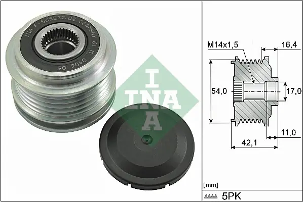 Schaeffler INA 535 0286 10 - Generatorfreilauf Garantierte Lieferung