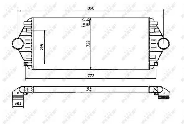 NRF 30803 - Ladeluftkühler Schneller Versand