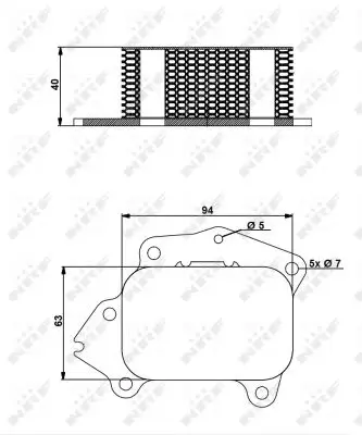 NRF 31174 - Ölkühler, Motoröl - EASY FIT Nur Heute