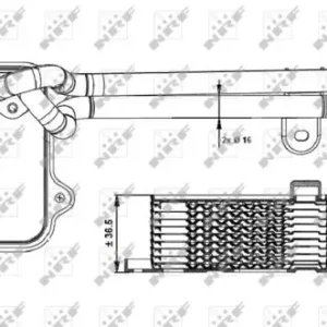 Wochenendangebot NRF 31261 - Ölkühler, Motoröl
