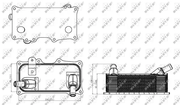NRF 31318 - Ölkühler, Motoröl Ausverkauf