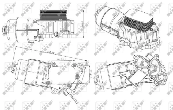 Ausverkauf NRF 31328 - Gehäuse, Ölfilter - EASY FIT