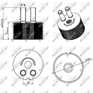 Bestseller NRF 31336 - Ölkühler, Motoröl - EASY FIT