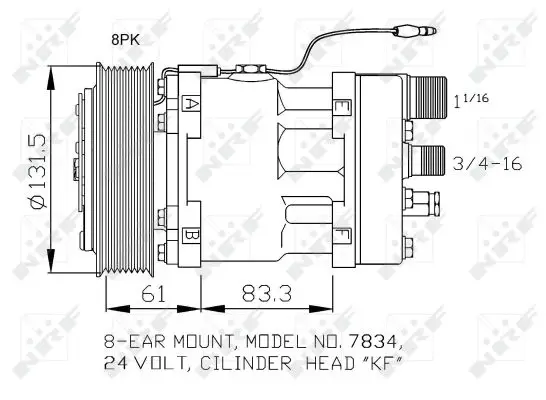 NRF 32073 - Kompressor, Klimaanlage - EASY FIT Abverkauf
