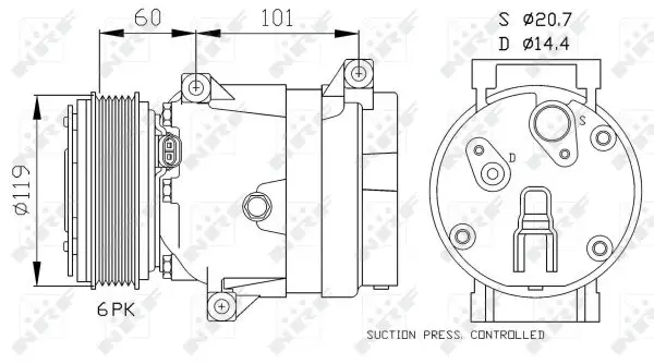 NRF 32102 - Kompressor, Klimaanlage - EASY FIT Sichere Zahlung