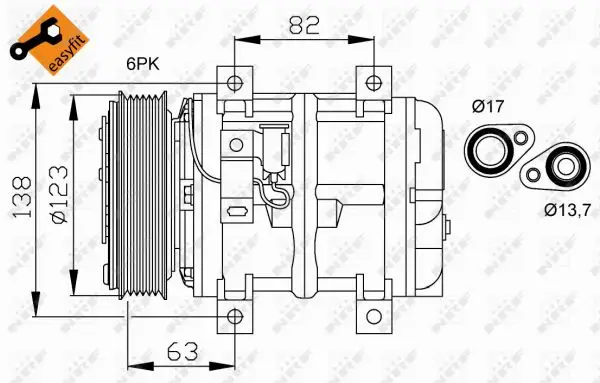 Saisonangebot NRF 32112 - Kompressor, Klimaanlage - EASY FIT