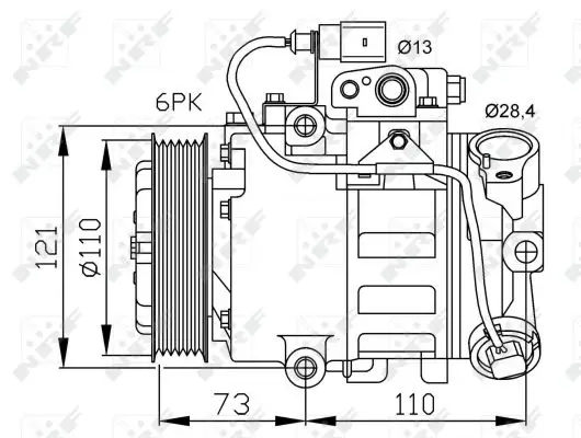 Neue Ware NRF 32225 - Kompressor, Klimaanlage - EASY FIT