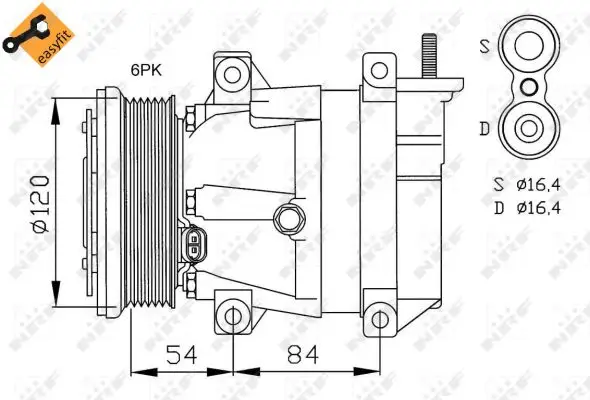 NRF 32484 - Kompressor, Klimaanlage - EASY FIT Must-Have