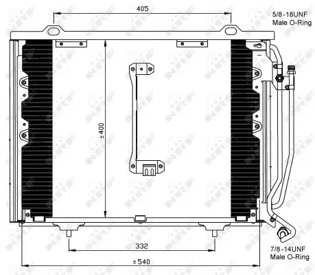Direkt Vom Hersteller NRF 35215 - Kondensator, Klimaanlage - EASY FIT