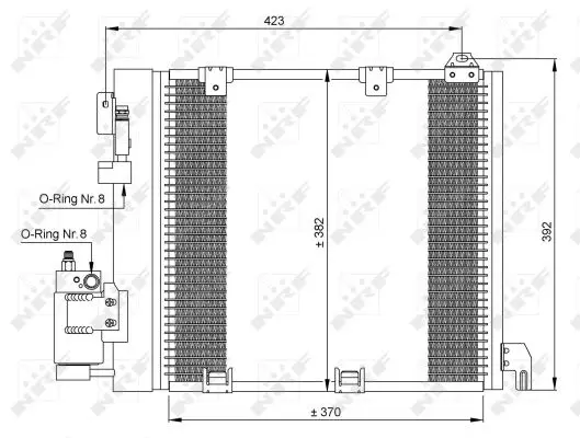 Markenprodukt NRF 35302 - Kondensator, Klimaanlage - EASY FIT